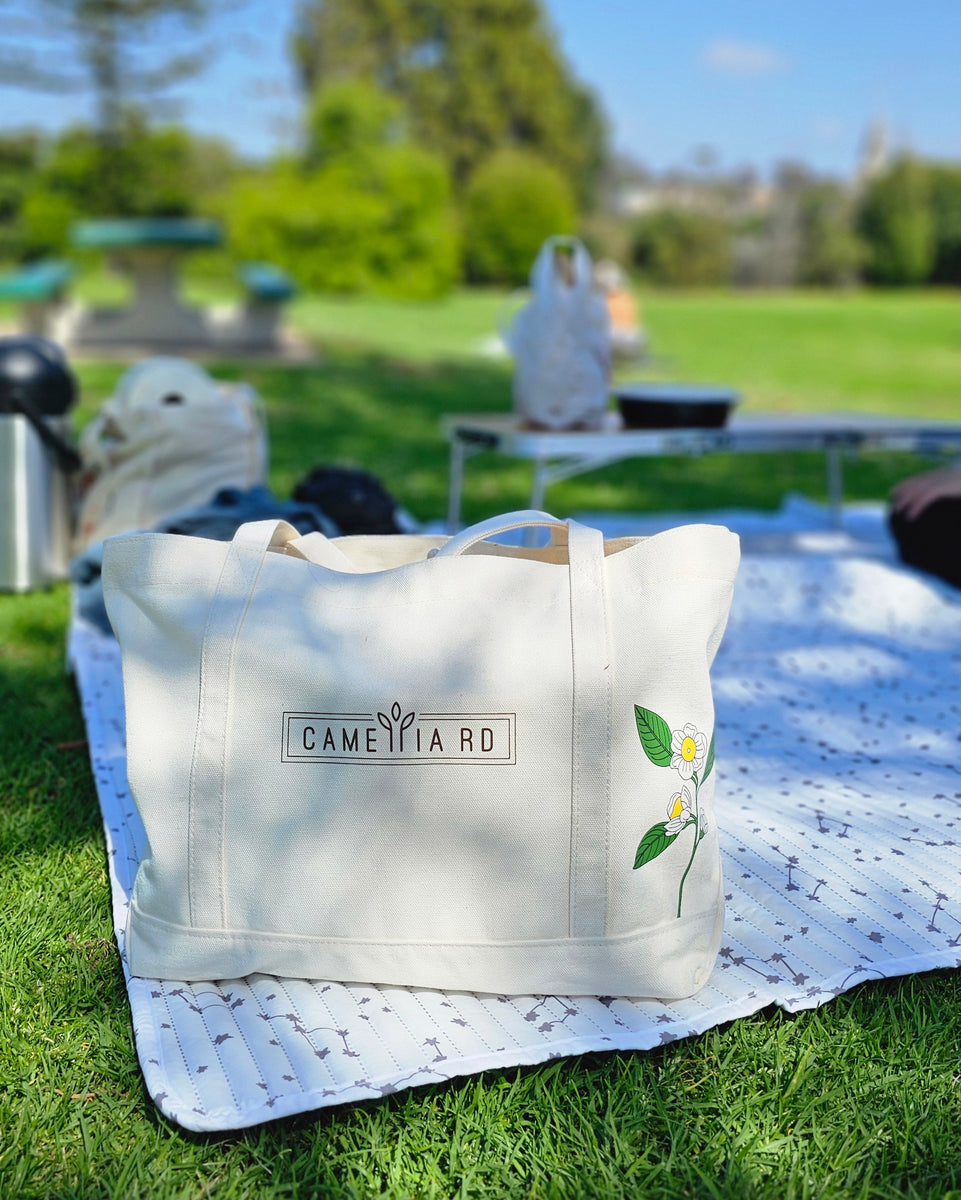 Camellia Canvas Tote Bag – Camellia Rd
